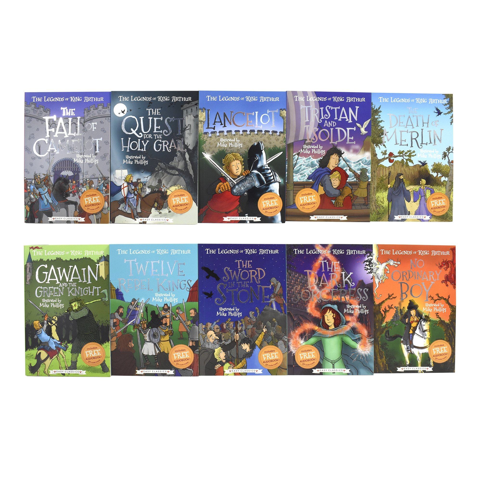 The Legends Of King Arthur Easy Classic 10 Books Box Set