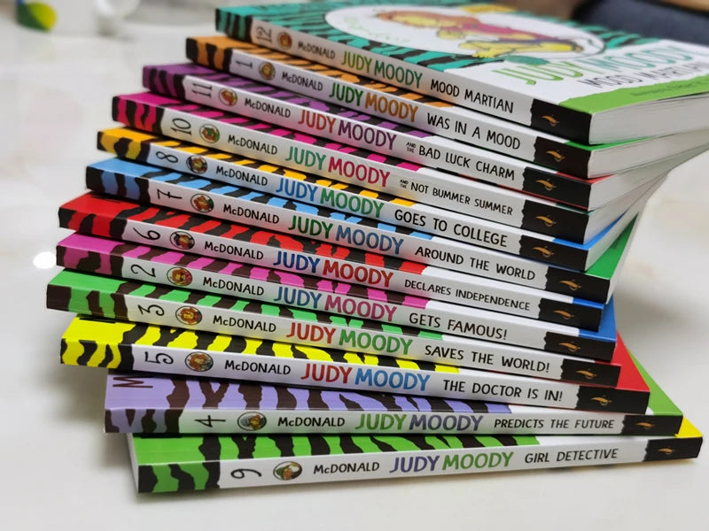 Judy Moody Mood-Tastic Enlightened English Comic Collection for Kids, Comic Book for Kids, 12 Books