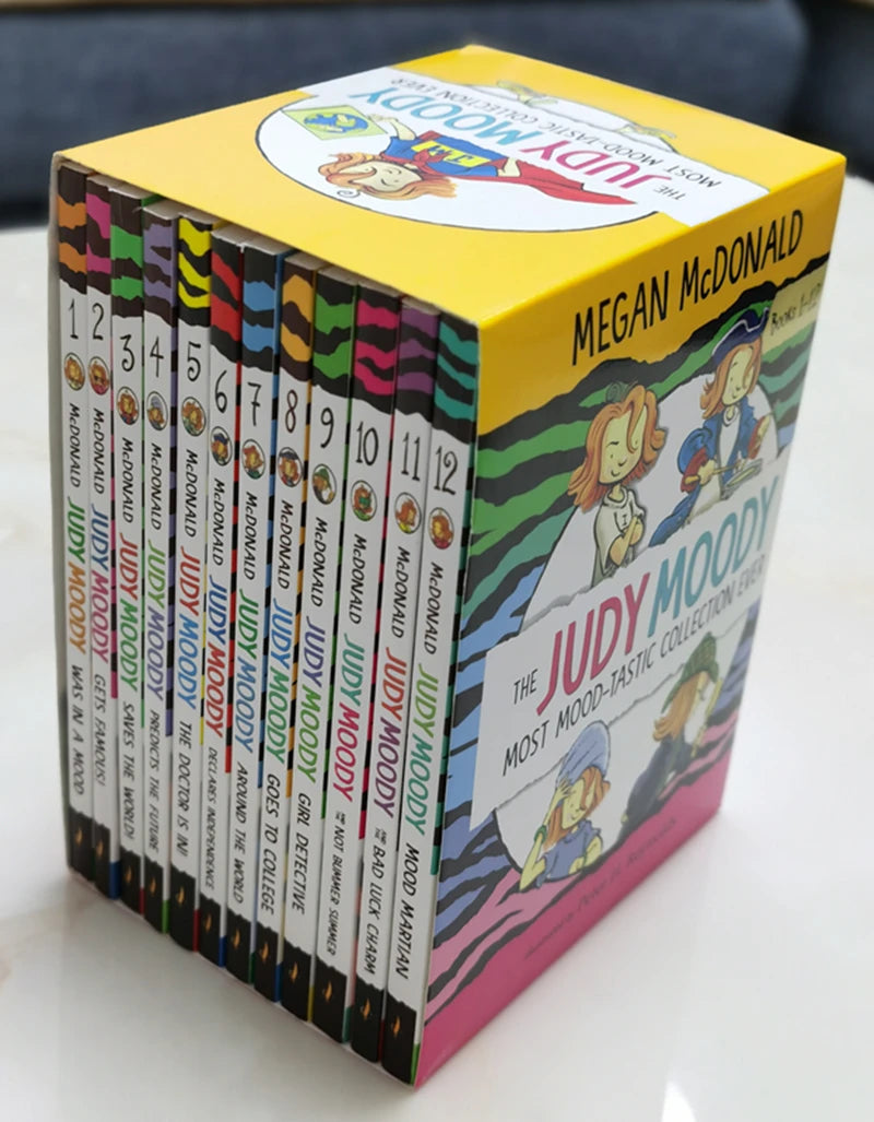 Judy Moody Mood-Tastic Enlightened English Comic Collection for Kids, Comic Book for Kids, 12 Books