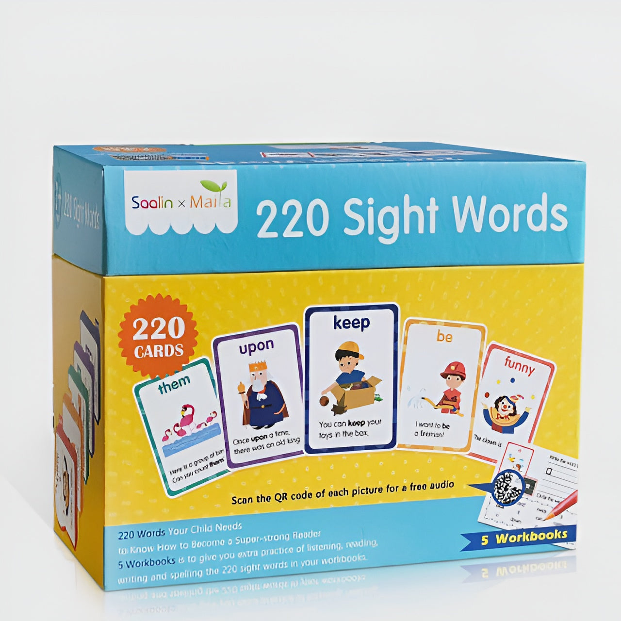 220 Sight Words Flashcards & Workbooks