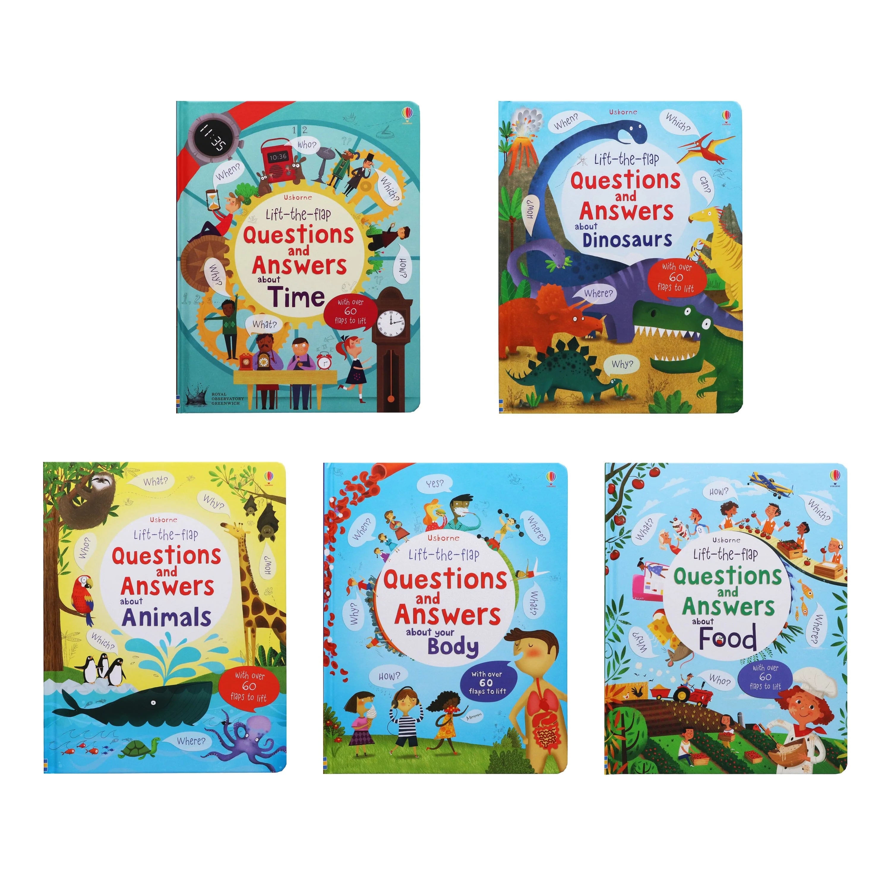 Lift-the-flap Questions and Answers by Katie Daynes 5 Books Box Set