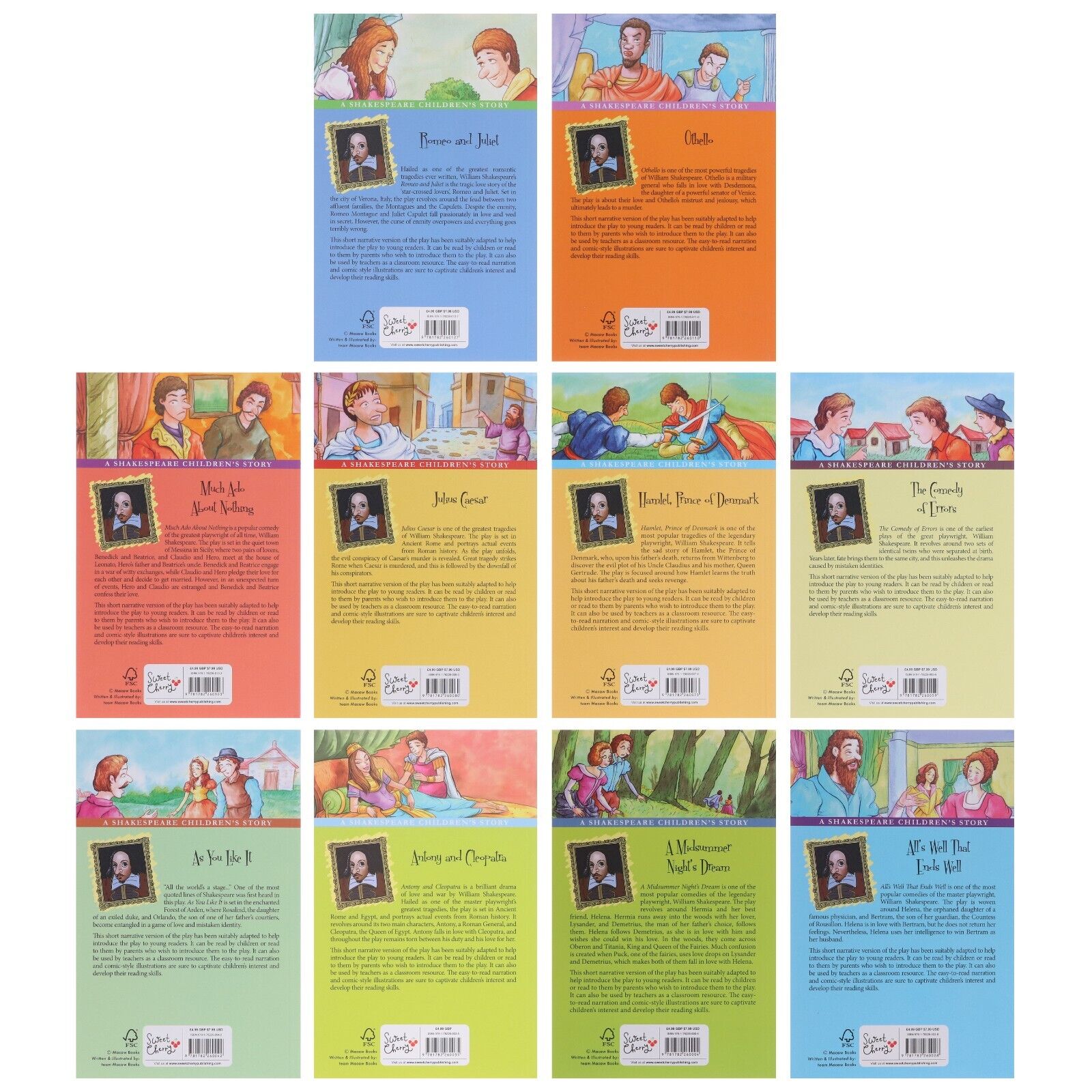 Shakespeare Children Stories The Complete Collection 20 books box set Pack