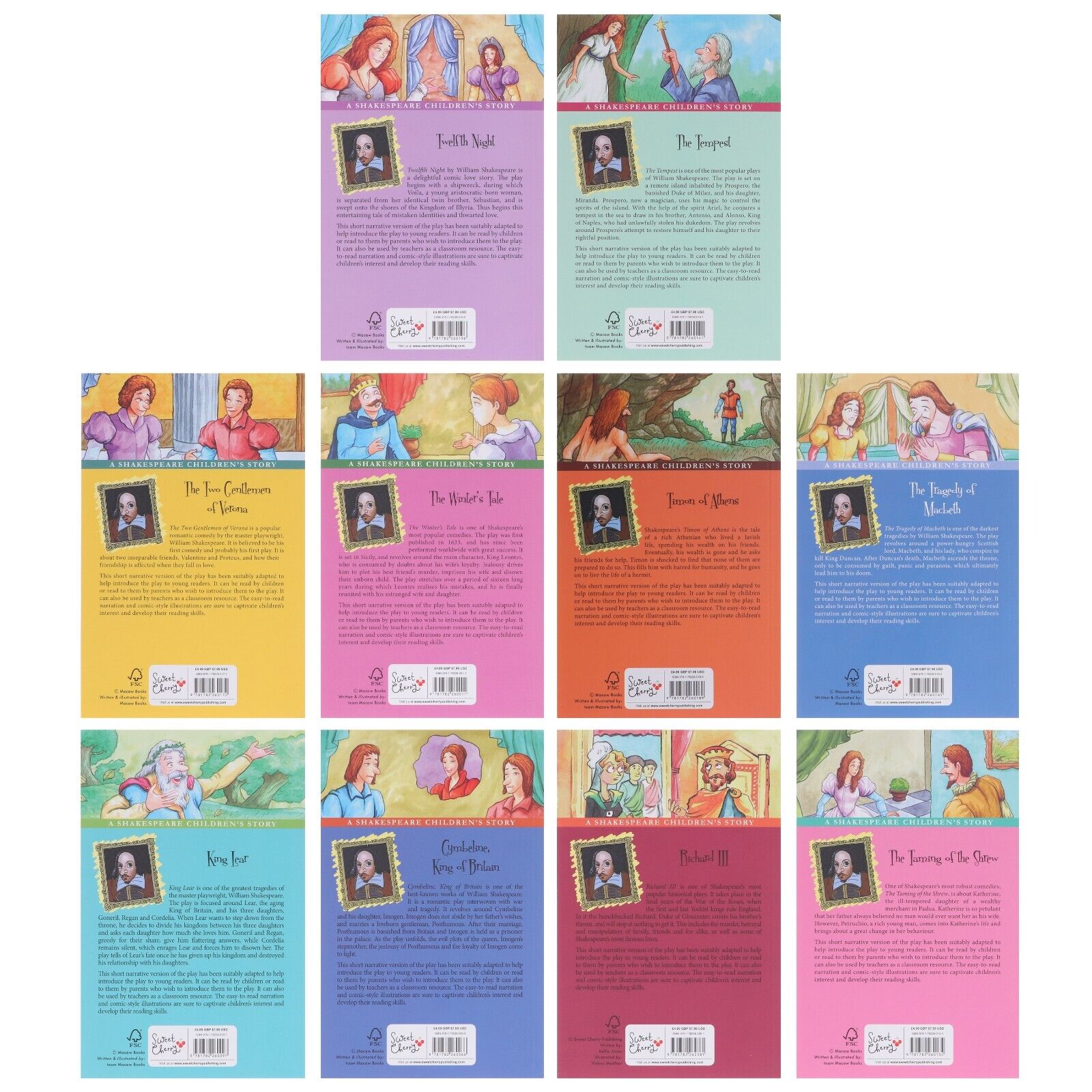 Shakespeare Children Stories The Complete Collection 20 books box set Pack