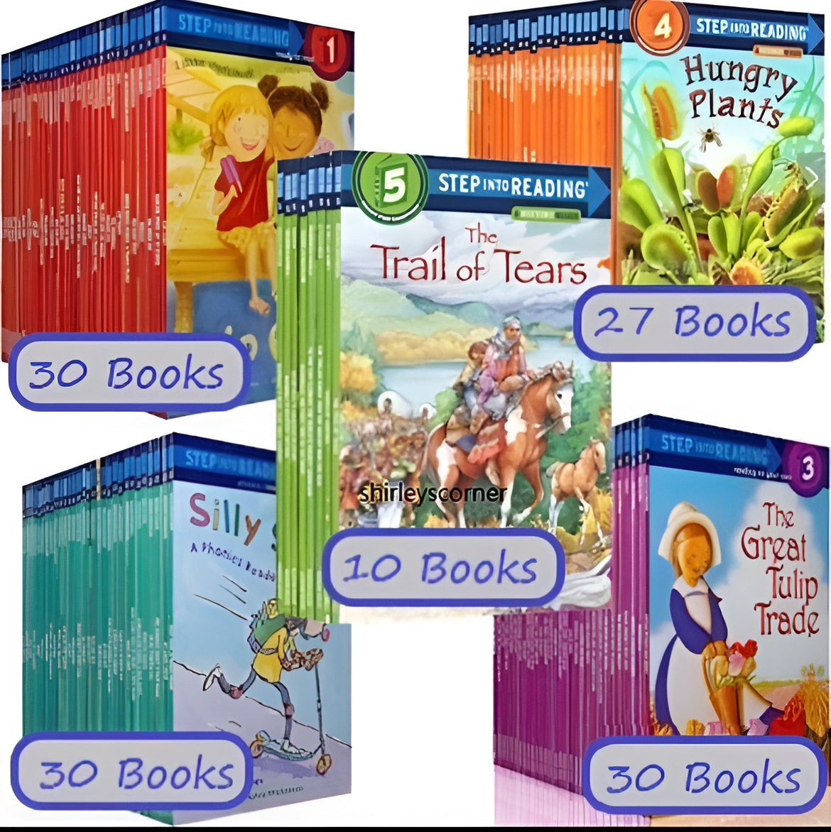 Step Into Reading Collection Levels 1–5– 127 Book Set