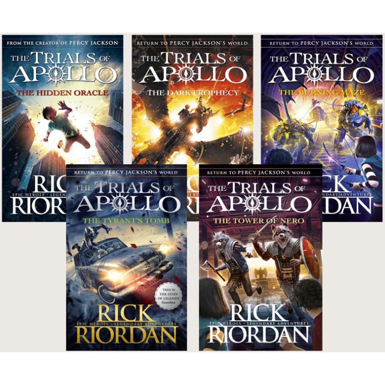 Trials of Apollo Series Rick Riordan Collection- 5 Books Set