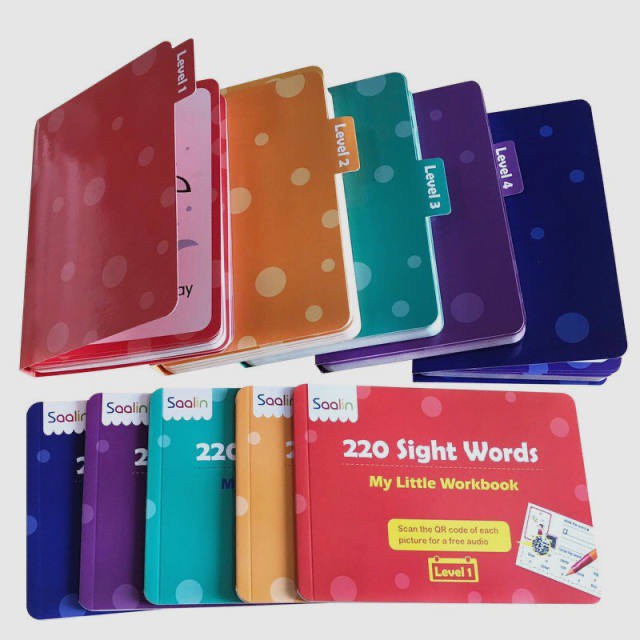 Saalin 220 Sight Words Flash Cards Set Free Sight Wrods Worksheet