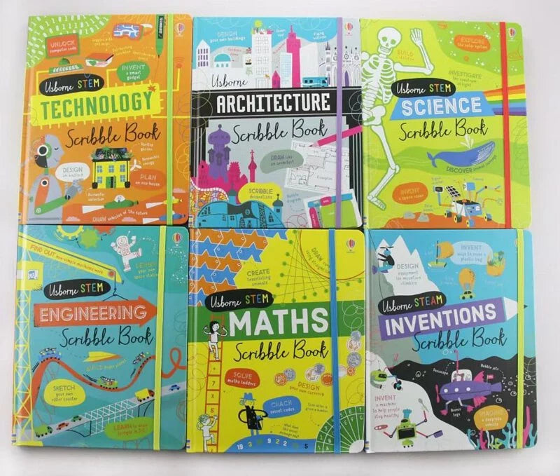 Usborne Stem Maths Science U Club Junior Technical Enlightenment Balloon Hardcover 6 Volumes