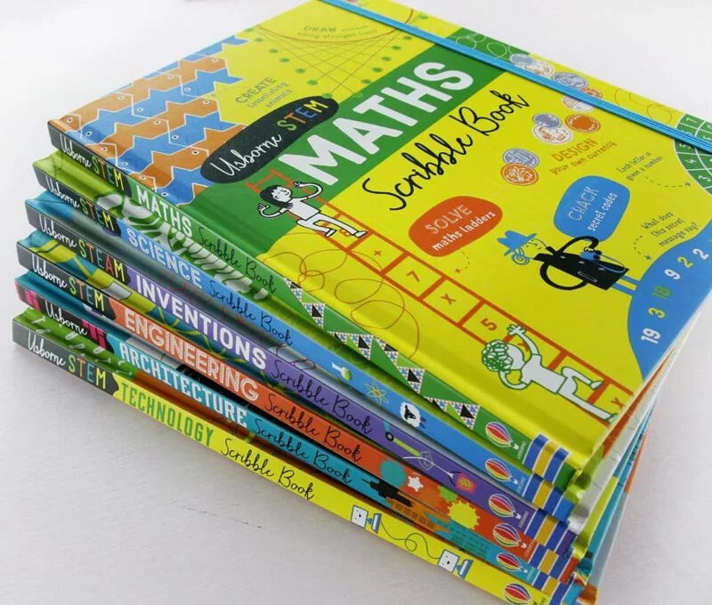 Usborne Stem Maths Science U Club Junior Technical Enlightenment Balloon Hardcover 6 Volumes