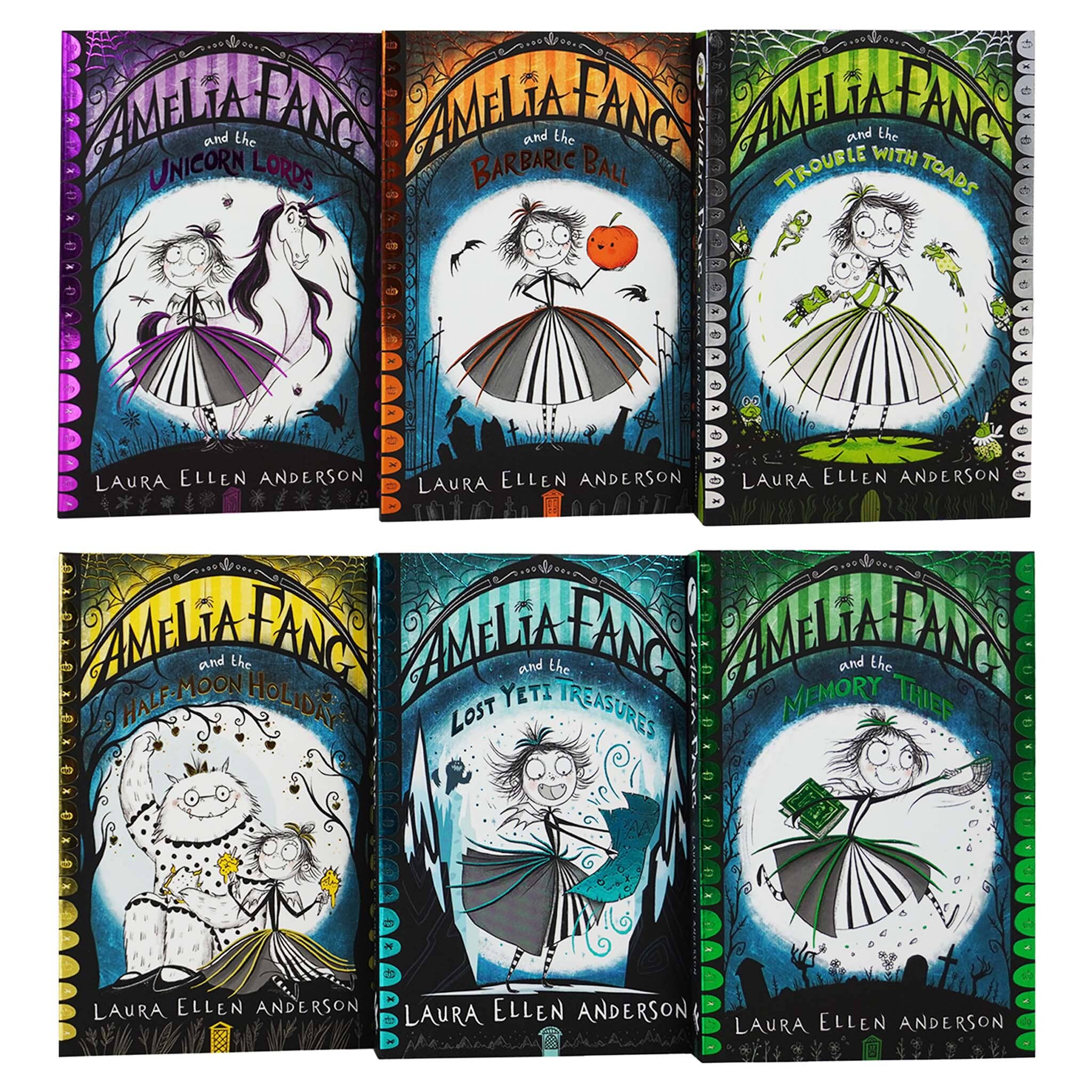 Amelia Fang Series by Laura Ellen Anderson 6 Books Collection Set