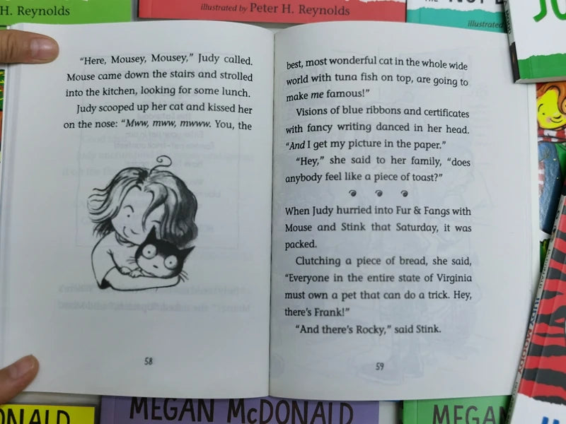 Judy Moody Mood-Tastic Enlightened English Comic Collection for Kids, Comic Book for Kids, 12 Books