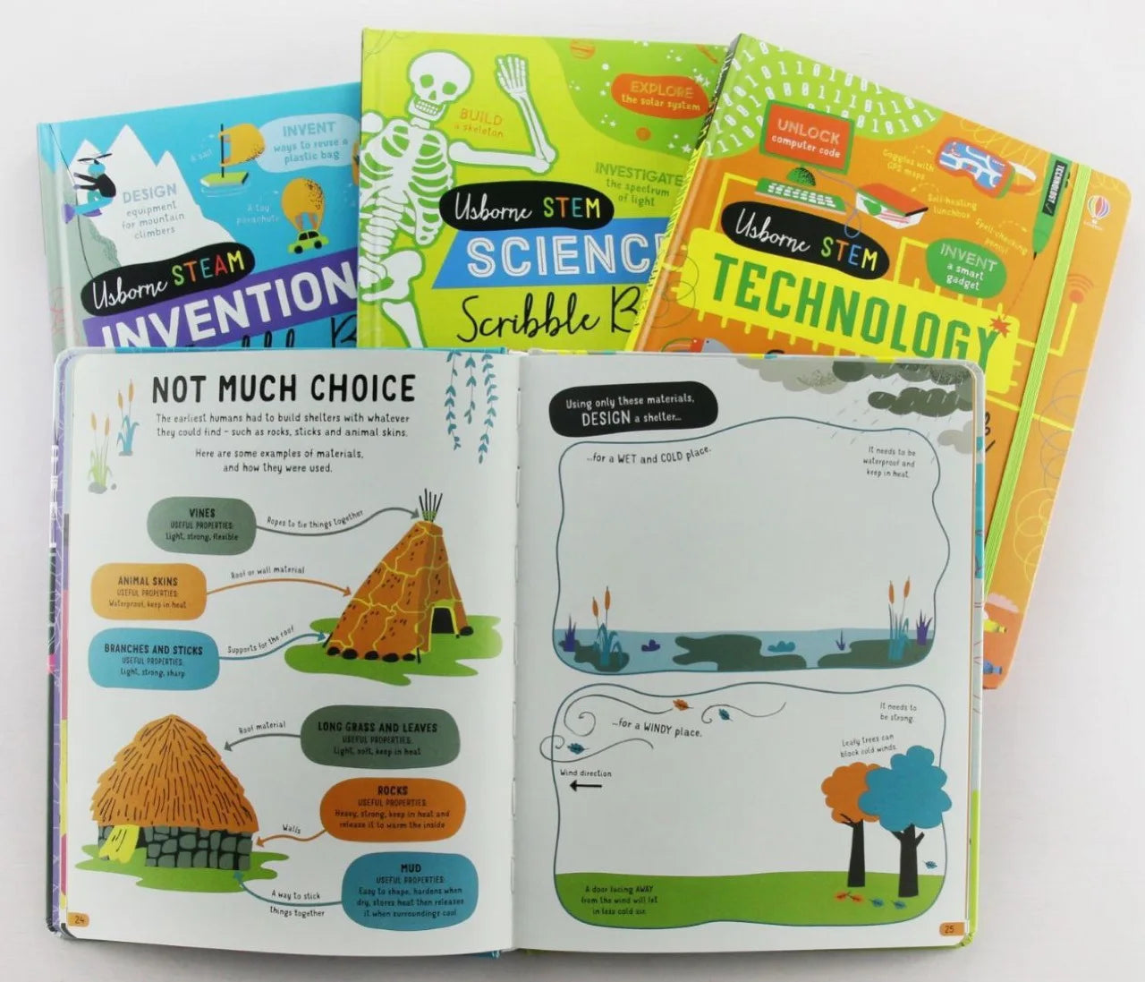 Usborne Stem Maths Science U Club Junior Technical Enlightenment Balloon Hardcover 6 Volumes