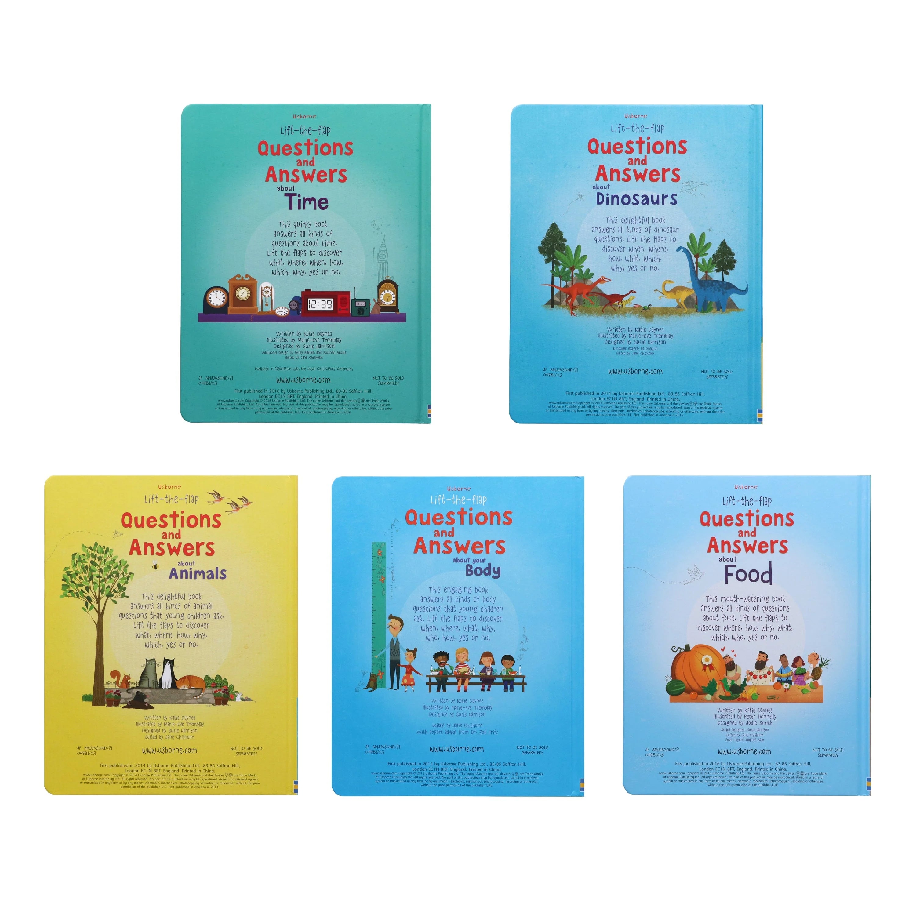 Lift-the-flap Questions and Answers by Katie Daynes 5 Books Box Set