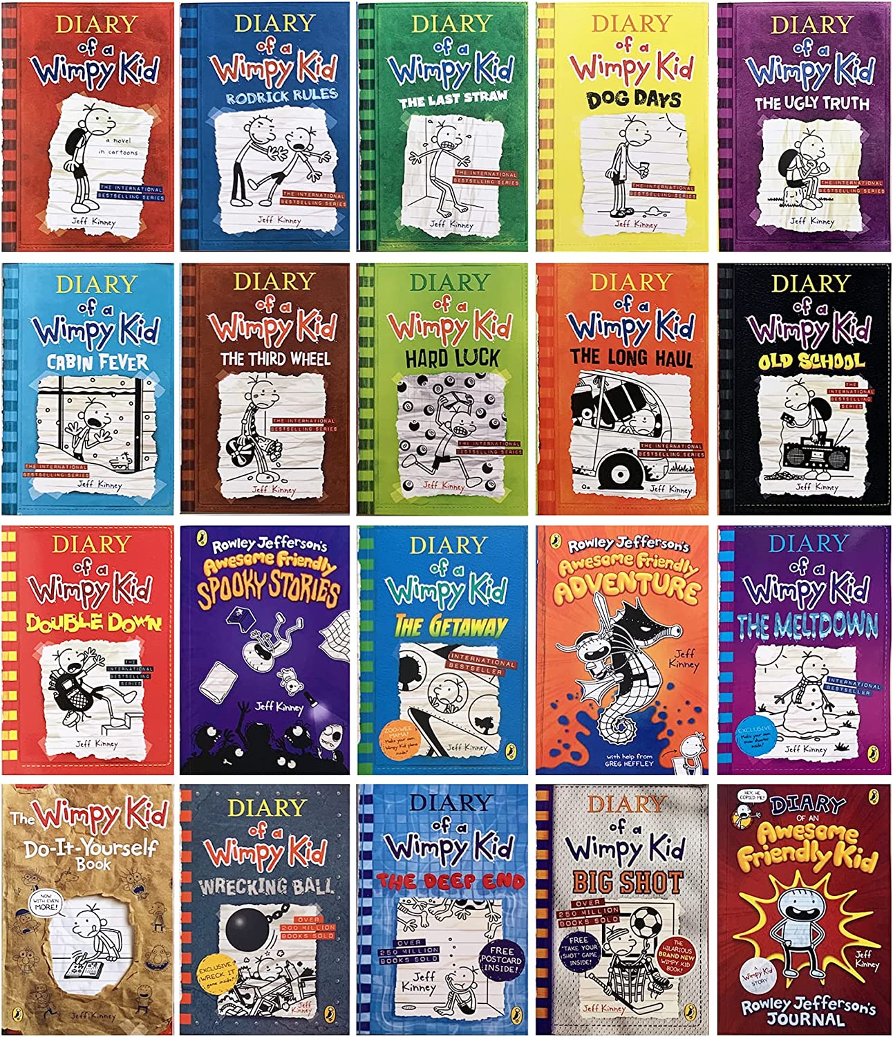 Wimpy Kid Complete Collection Series 1-22 Boxed Set
