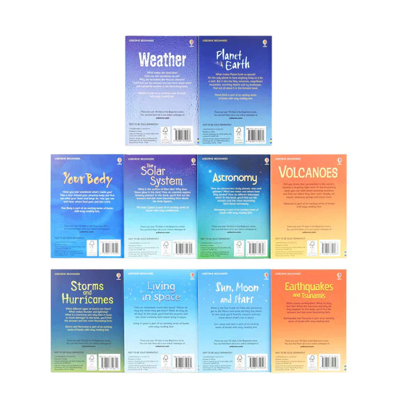 Usborne Beginners Science 10 Book Collection