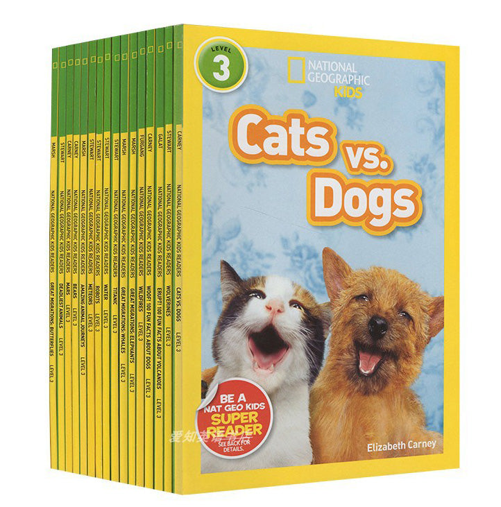 National Geographic kids - cats vs dogs 22 books ( level3 )