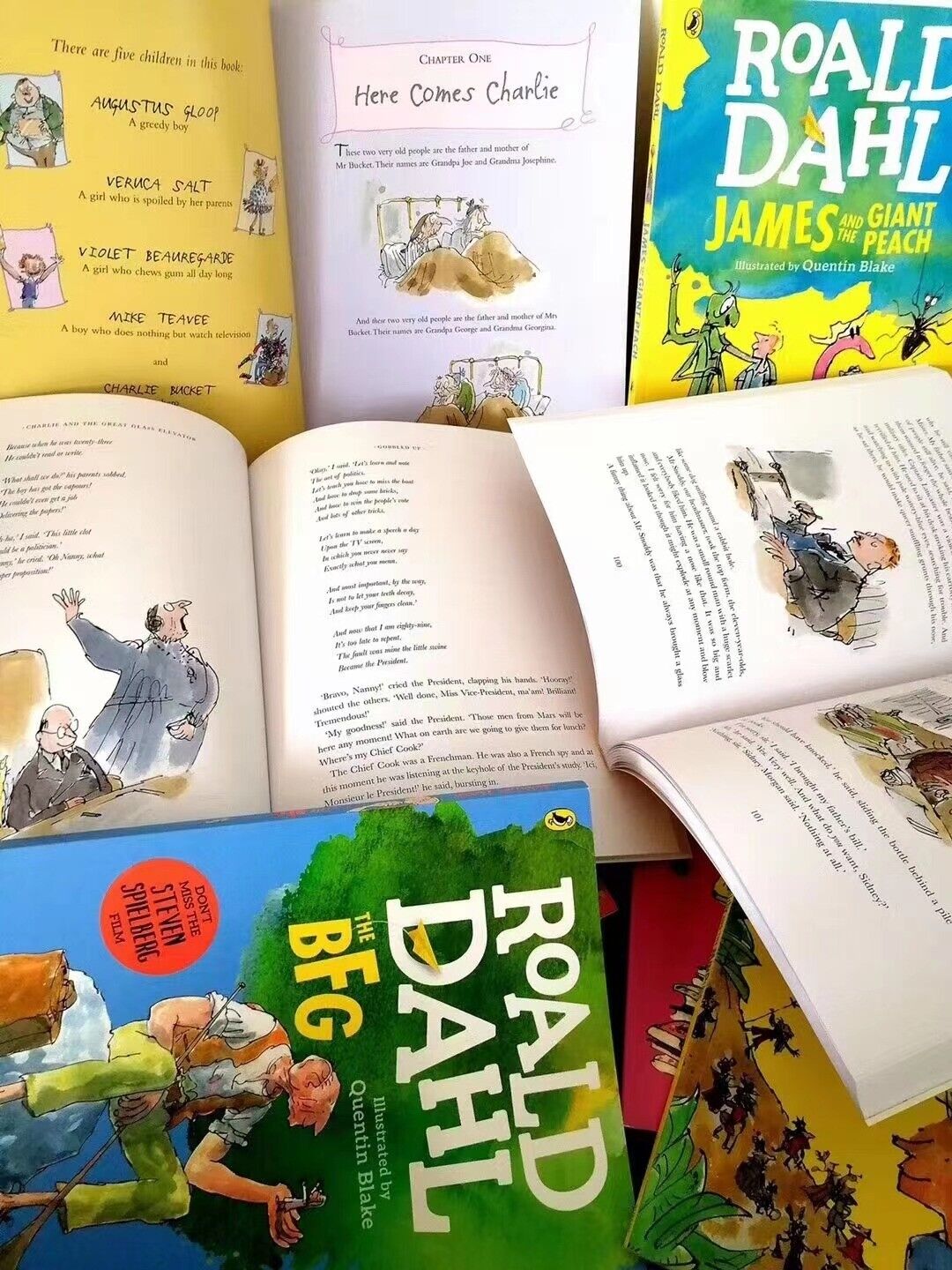 Roald Dahl Full Colour Collection 17 Books Set (A4 Size